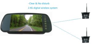 7inch Wireless Digital Monitor Car Rear View Camera System