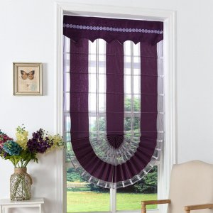 Eco-Friendly Modern Style Chenille Blackout Roman Blind (32R0011)